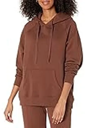 THE DROP Renee Sudadera Holgada de Forro Polar Lavado con Capucha para Mujer, , L