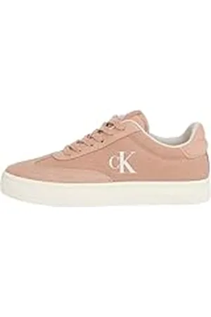 Calvin Klein Classic Cupsole Low Mix MG WN YW0YW01636, Zapatillas Deportivas Mujer, Pink (Tuscany/Eggshell), 36 EU