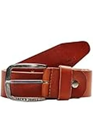 JACK & JONES JJIPAUL JJLEATHER BELT NOOS, Cinturón Hombre, , 90 cm (Talla del fabricante: 90)
