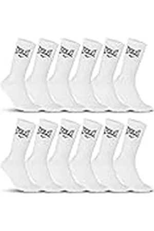 Everlast Calcetines Hombre Deporte Durables - Paquete de 12 - Calcetines Altos Hombre, Tejido Acolchado & Resistentes