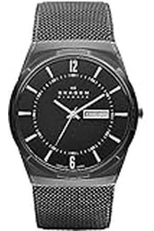 Skagen Melbye reloj para hombre, movimiento de cuarzo con correa de acero o piel, , 40MM