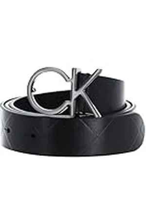 Calvin Klein RE-Lock Quilt Logo Belt 30MM K60K611102 Cinturones, , 75 para Mujer