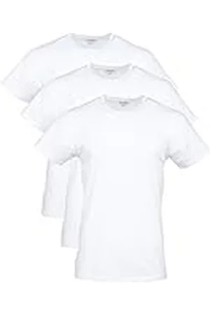 Gildan Cotton Stretch T-Shirts, Multipack Ropa Interior, Blanco ártico (Paquete de 3 Unidades), S (Pack de 3) para Hombre