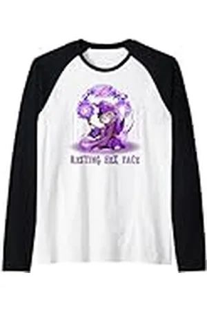 Grumpy Cat Wizard - Cara hexagonal en reposo Camiseta Manga Raglan