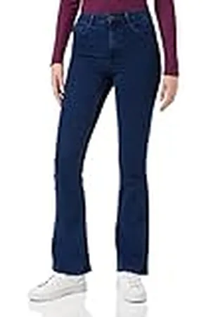 Pieces® Pcpeggy Flared HW Jeans Db Noos BC, , XS para Mujer