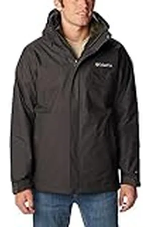 Columbia Bugaboo Fleece Interchange Jacket, Chaqueta De Invierno 3 En 1 para Hombre, Shark, Talla S