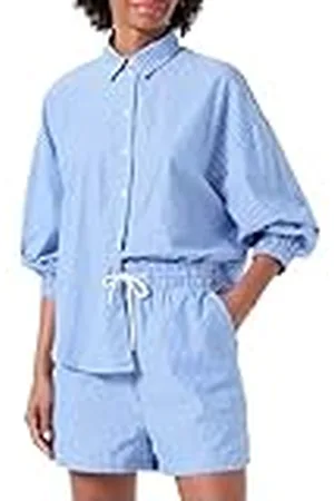 ONLY Pantalones Cortos de Verano para Mujer con diseño a Rayas - Pantalones Cortos Casuales Bermuda, Color: , Talla:M
