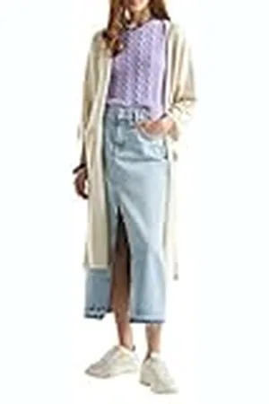 Benetton Cárdigan M/L 105gd603h Suéter, Color Blanco Mujer
