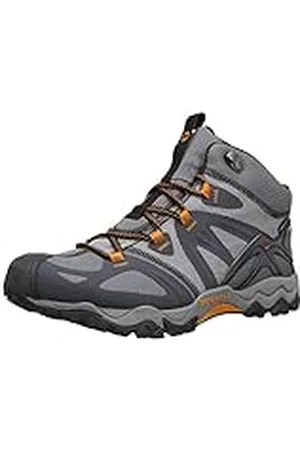 Merrell GRASSBOW MID SPORT GTX Zapatillas de montaña para hombre, Gris (DK GREY/ORANGE), 45 EU
