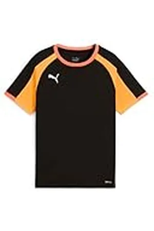 PUMA IndividualLIGAJersey Jr, Camisetas Unisex Niños, Black-Heat Fire, 140