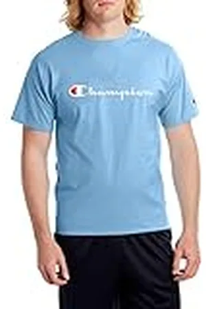 Champion Classic Graphic tee Camiseta, Azul Suizo, M para Hombre