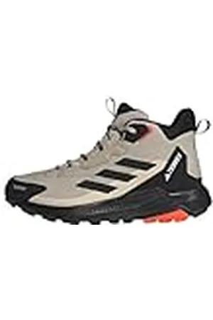 adidas Terrex Anylander Mid Rain.RDY Hiking Shoes, Zapatos de Senderismo Hombre, Wonder Beige/Core Black/Orange, 48 EU