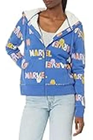 Amazon Disney | Marvel | Star Wars | Princess Sudadera con Capucha y Cremallera Completa de Forro Polar Mujer, , L