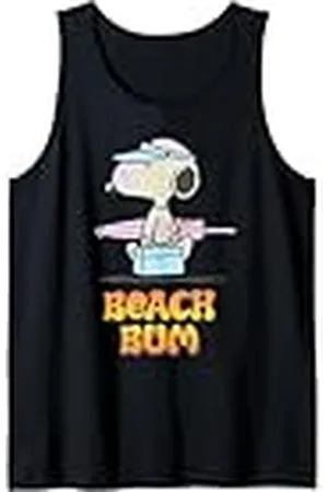 Peanuts Snoopy Beach Bum Retro Verano Vacaciones Vintage Camiseta sin Mangas