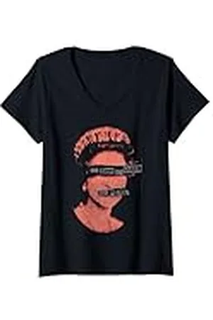Sex Pistols Sello rojo oficial de God Save the Queen Camiseta Cuello V