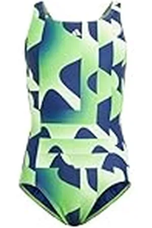 adidas Niñas Performance 3-Stripes Graphic Swimsuit Kids, , 11-12 Years