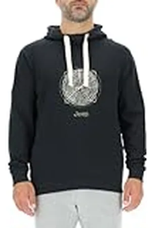 Jeep O102887-B000 J Sudadera Capucha Hombre - Anillos Árboles Estampado Grande J23W Hombre Black S