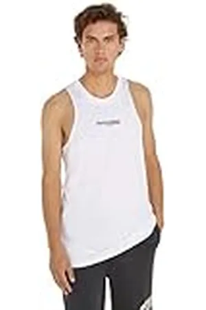 Tommy Hilfiger Camiseta de tirantes Hombre con logotipo, Weiß (Blanco), XXL