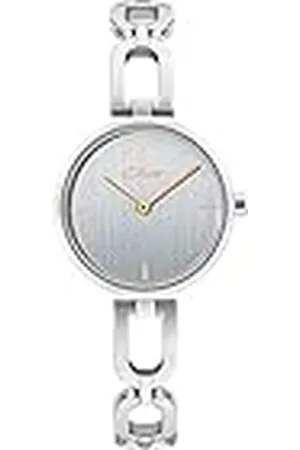 QS by s.Oliver Reloj de pulsera señoras reloj de cuarzo analógico, con brazalete de acero inoxidable, , 3 bar resistente al agua, viene en caja de regalo