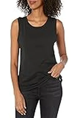 THE DROP Nicole Camiseta sin mangas de estilo gimnasio de cuello redondo para Mujer, , 3XL Grande