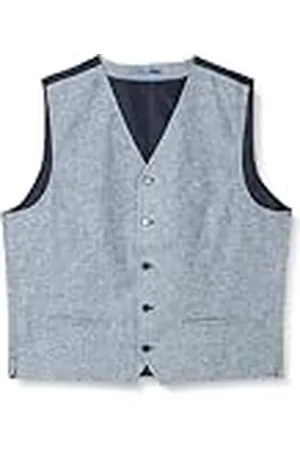 JACK & JONES Jprriviera Linen Waistcoat Chaleco de Traje, Azul Cambray/Ajuste: Slim fit, 54 para Hombre