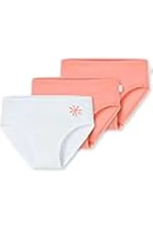 Schiesser Mädchen 3 Pack Slips Unterwäsche Feinripp-100% Organic Bio Baumwolle-Größe 92 bis 140 Ropa Interior, , 116 para Niñas