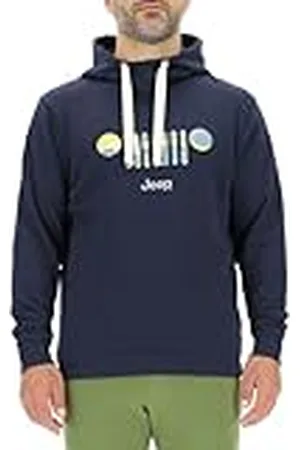 Jeep O102889-A928 J Sudadera Capucha Hombre - Estampado Grille Fondo de Camuflaje de Corteza J23W Hombre XL