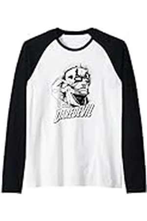 Daredevil Comic Sketch Camiseta Manga Raglan