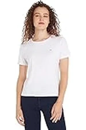 Tommy Hilfiger Tjw Soft Jersey Tee Dw0dw14616 Camisetas de Punto de Manga Corta, , XL Mujer