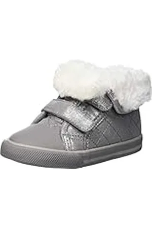 chicco Zapatillas Niña con Doble Cierre de Gancho y Bucle, Zapatos de Deporte Cómodos, Flexibles y Transpirables, para Primavera, Otoño e Invierno, Zapatos Niña y Chica, Gris (1), 20 EU
