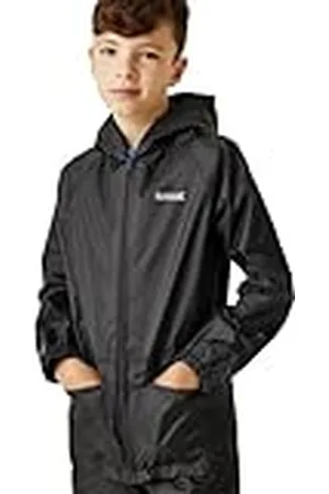 Regatta Chaqueta para niños Stormbreak con costuras selladas impermeables y con capucha Jackets Waterproof Shell, Unisex niños, , 13 yr