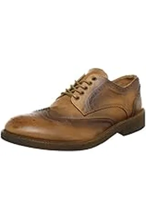 SELECTED Sel Christoph 16030221 - Zapatos de Cordones de Cuero para Hombre, Color marrón, Talla 41