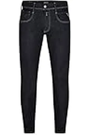 Replay Vaqueros Hombre Anbass Slim-Fit Hyperflex Forever Dark con Stretch, Azul , 29W / 32L