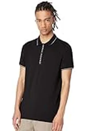 Armani Exchange Hidden Buttons, Stretch Cotton Polo, , XX-Large para Hombre