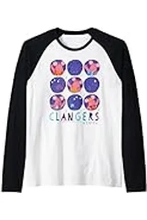 Clangers Familia Saludando Retro Camiseta Manga Raglan