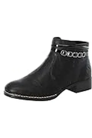 Rieker Herbst/Winter, Botines Mujer, Negro (Schwarz/Schwarz/01 01), 37 EU