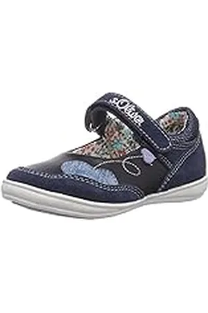 QS by s.Oliver 34202 - Mary Jane de Lona niña, Color Azul, Talla 29