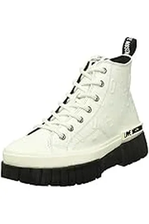 Moschino Ja15585g1hiay100, Zapatillas Mujer, Bianco, 38 EU