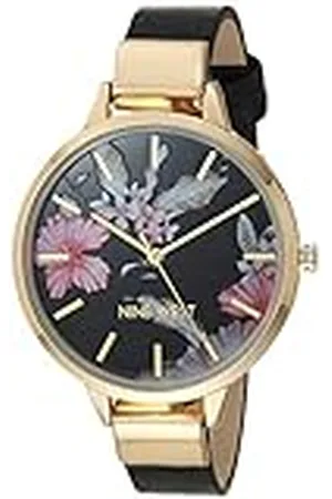 Nine West Reloj de Pulsera para Mujer con Esfera Floral
