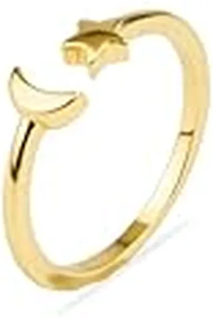Luxenter Anillo Mujer en Aleación de Metal Color Acabado en Oro Amarillo de 18k Ajustable Modelo Onsah