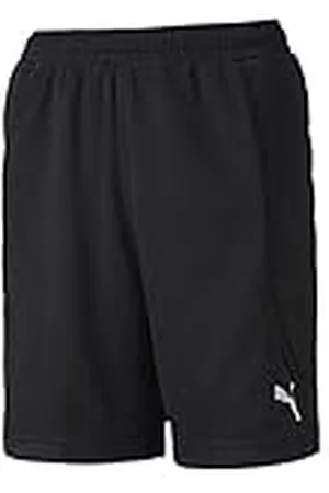 PUMA Pantalones Cortos de Portero Unisex para niños, Unisex niños, Pantalón Corto de Portero, 657039_01, Black- Black, 164