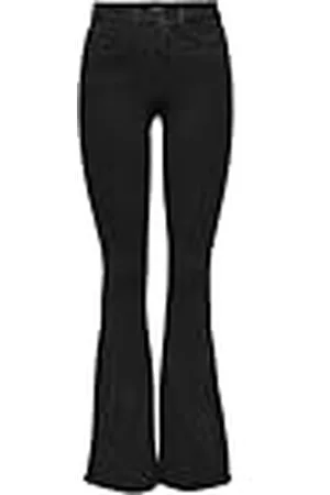 ONLY Onlroyal High Sweet Flared 600 Vaqueros, Black, 27W / 34L para Mujer