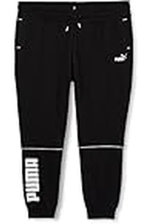 PUMA Pantalones Power Colorblock de Cintura Alta FL Cl Plus Punto, Mujer, Negro Black, 1X
