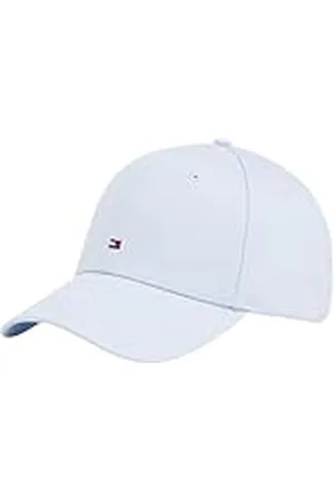 Tommy Hilfiger Gorra Hombre Flag Cotton 6 Panel con logotipo, Azul (Breezy Blue), Talla Única