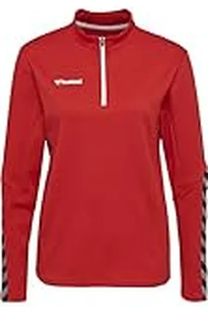 Hummel HmlAUTHENTIC Half Zip Sweatshirt Woman Color: True Red_Talla: XL