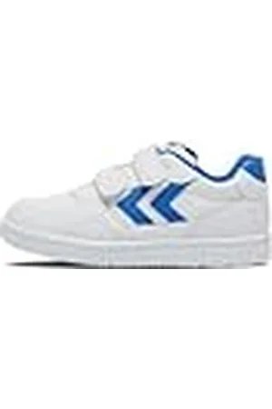 Hummel Camden Jr, Zapatillas Unisex niños, White/Blue, 30 EU