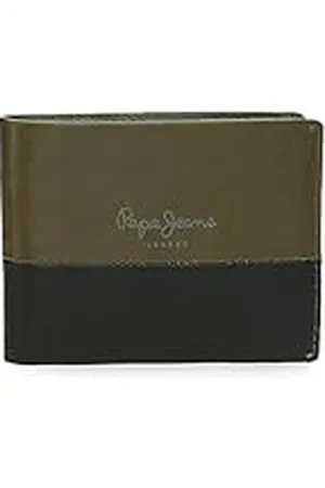 Pepe Jeans Dual Cartera Horizontal con Monedero Verde 11,5x8x1 cms Piel