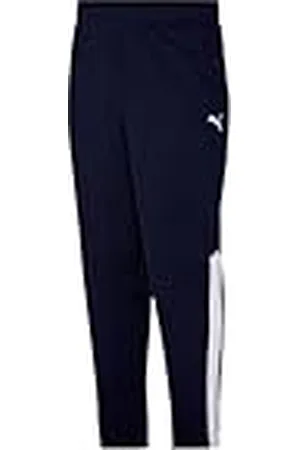 PUMA Contrast Pants Pantaln Deportivo, Peacoat White, L para Hombre