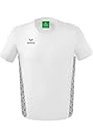 Erima Hombre Essential Team Camiseta de Deporte, Blanco, L
