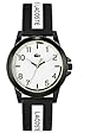 Lacoste Reloj Analógico de Cuarzo para Jóvenes Colección Rider con Correa de Silicona Negra - 2020141